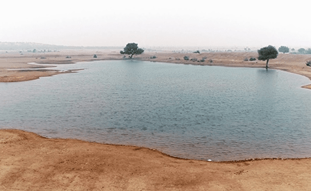 De silted lake