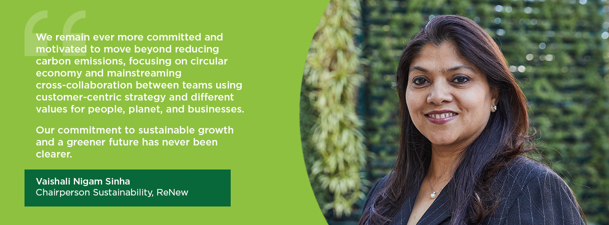 Vaishali Nigam Sinha, Chairperson Sustainability, ReNew 