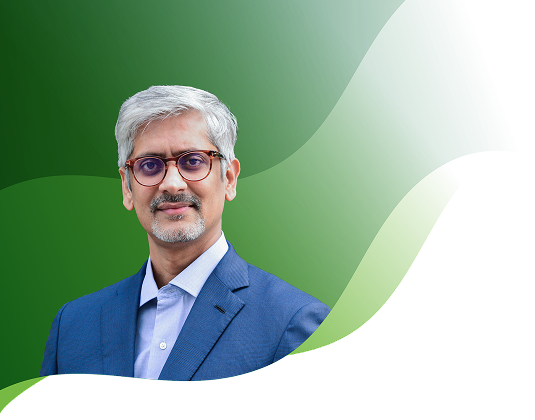 Portrait of Kailash Vaswani, Chief Financial Officer
