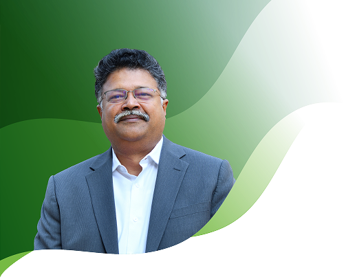 Portrait of Sanjay Varghese, CEO and Whole-time Director of Manufacturing Business